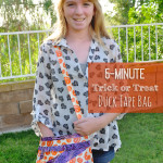 Super Easy 5 Minute custom Trick or Treat bag craft idea for kids