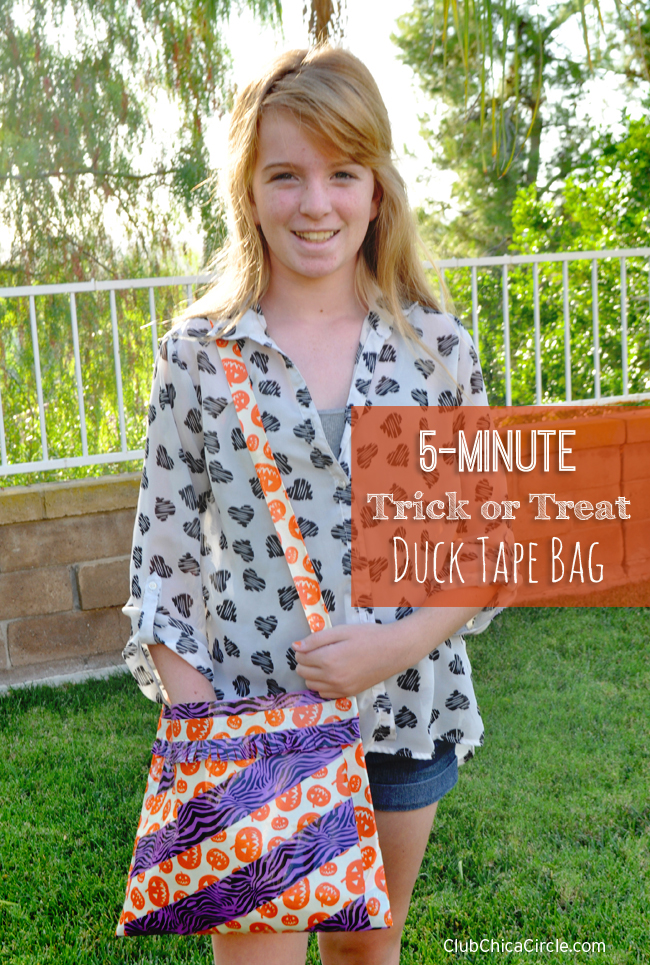 5 Minute Trick or Treat Duck Tape Bag