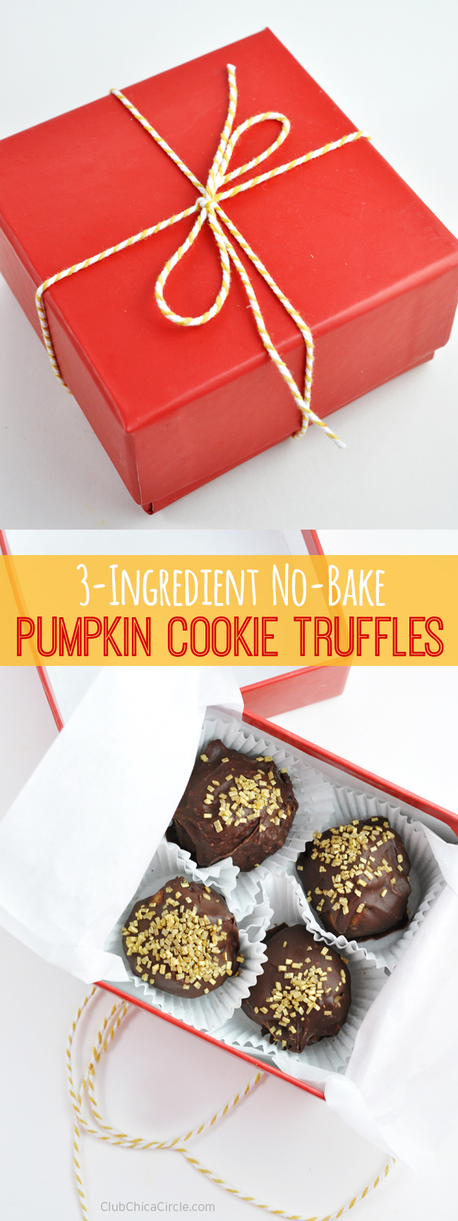 3 Ingredient No Bake Homemade Truffle Gift Box Idea