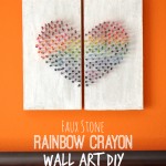 Homemade Crayon Wall Art DIY