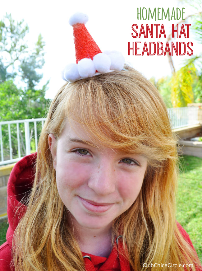 Cute Homemade Santa and Elf Headbands Club Chica Circle where crafty is contagious