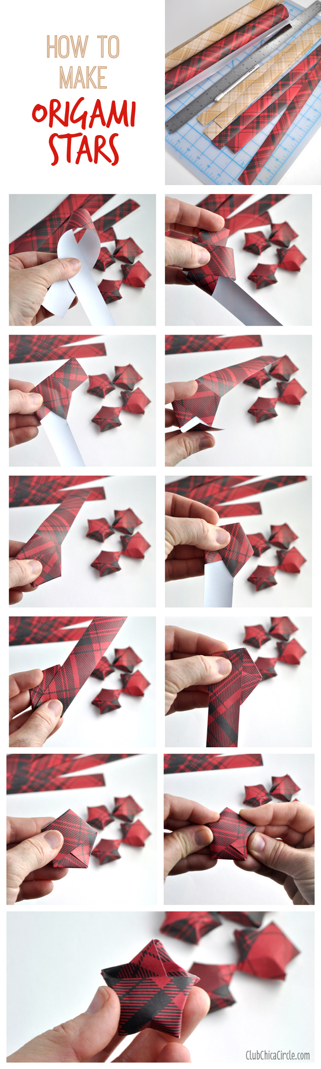 How to Make Paper Stars for Gifts