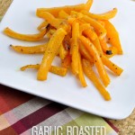 Easy Garlic Roasted Butternut Squash Fries recipe