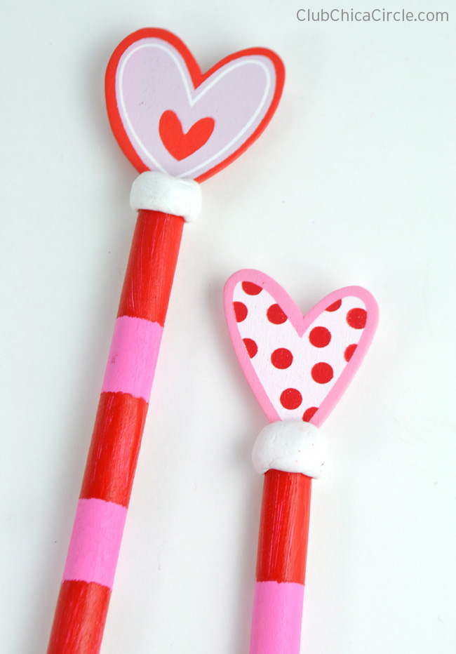 Painted Wooden Valentine Spoons craft idea