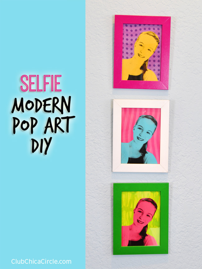 Selfie Modern Pop Art DIY