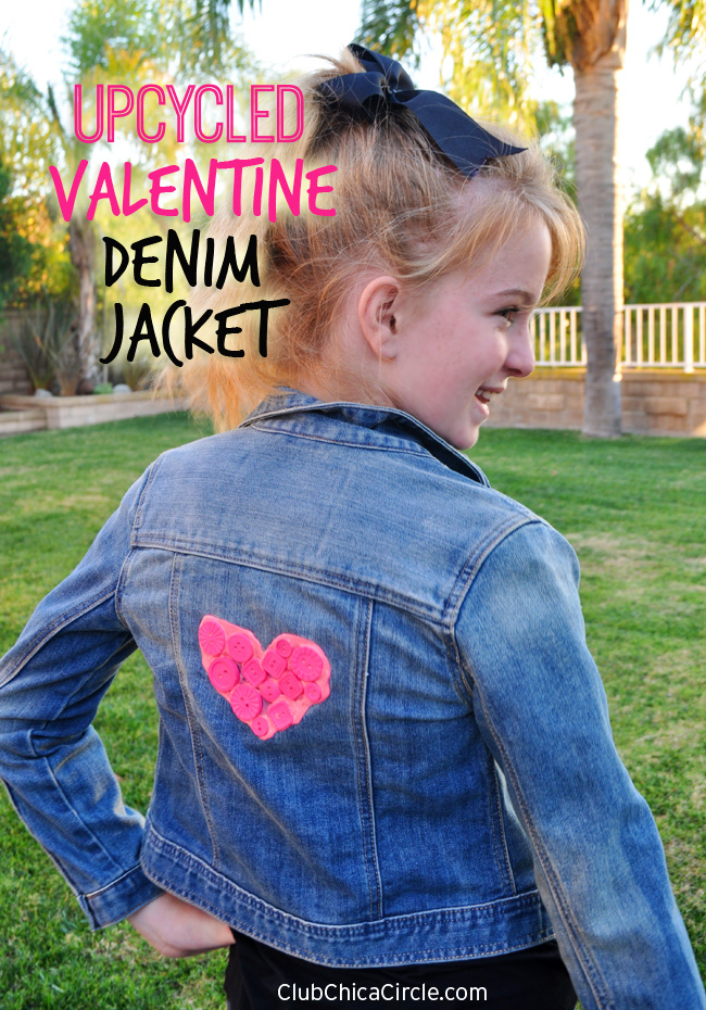 Upcycled Valentine Denim Jacket DIY