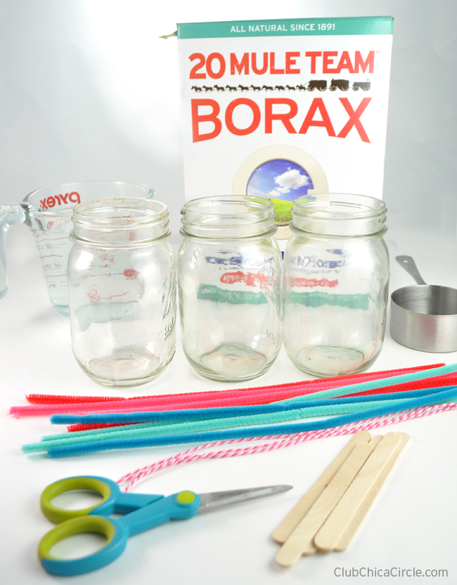 how to make borax crystals step by step