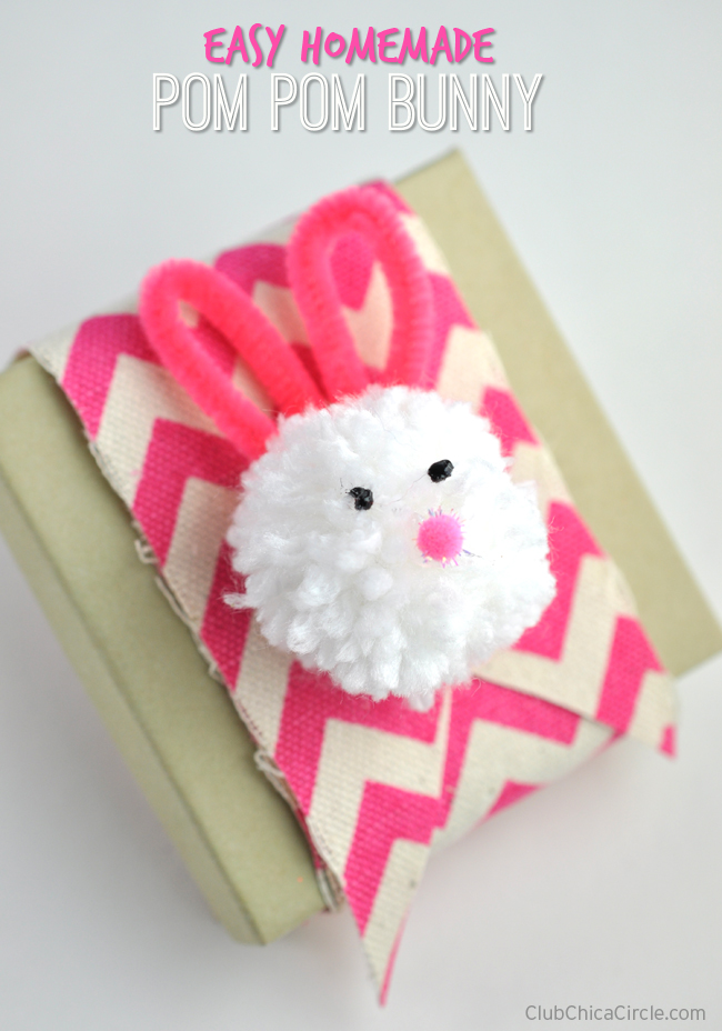 Bunny DIY Pom Pom Garland Tutorial - Girl about townhouse