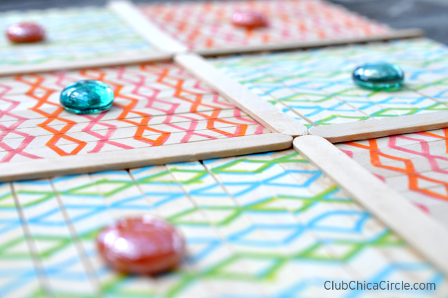 Easy DIY Tic-Tac-Toe Board Game - Modern Glam - DIY