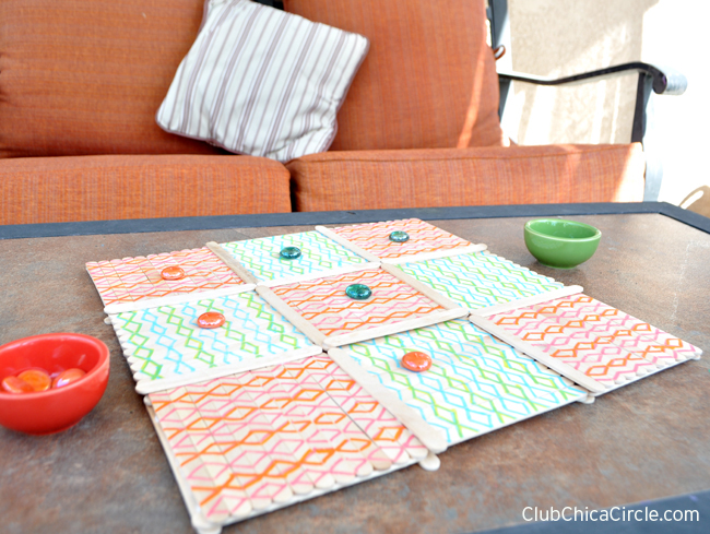 Easy Homemade TIC TAC TOE Game Board  Club Chica Circle - where crafty is  contagious