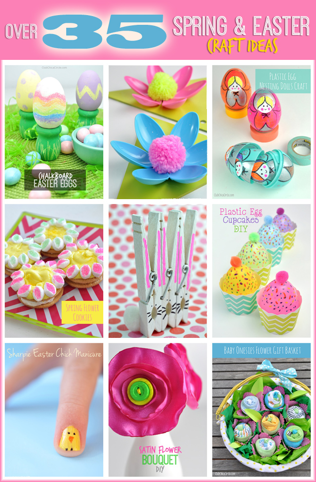 Over 35 Spring and Easter Craft Ideas