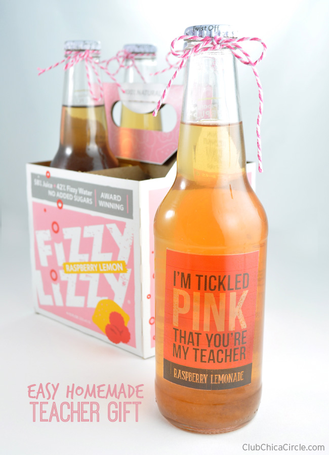 I'm Tickled Pink That You're My Teacher Raspberry Lemondade Teacher Gift