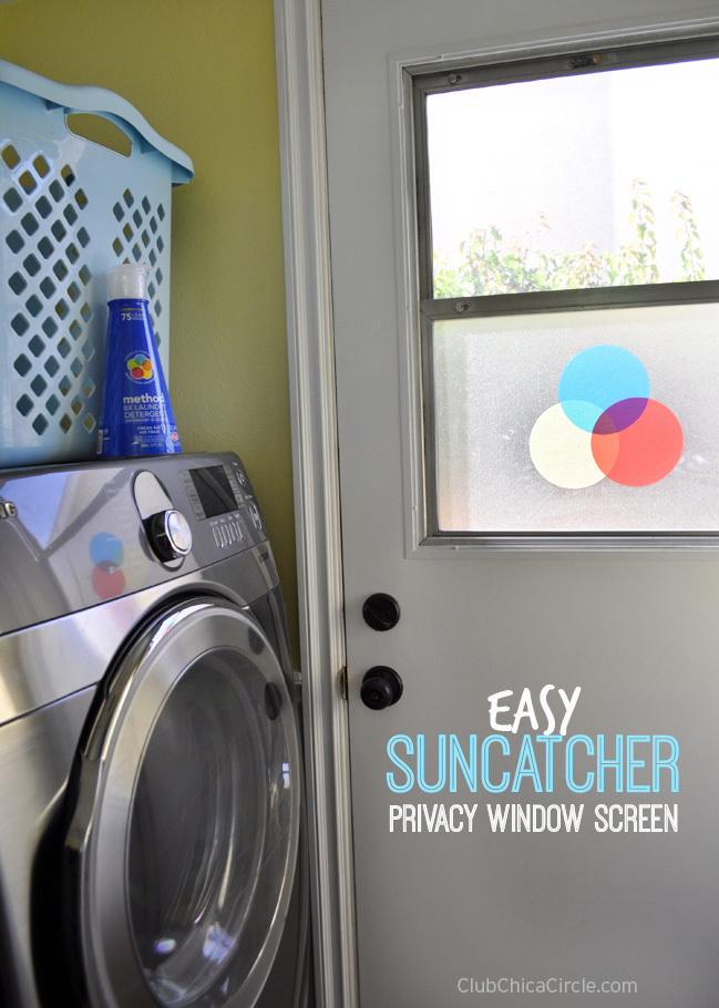 Method detergent inspired suncatcher privacy screen