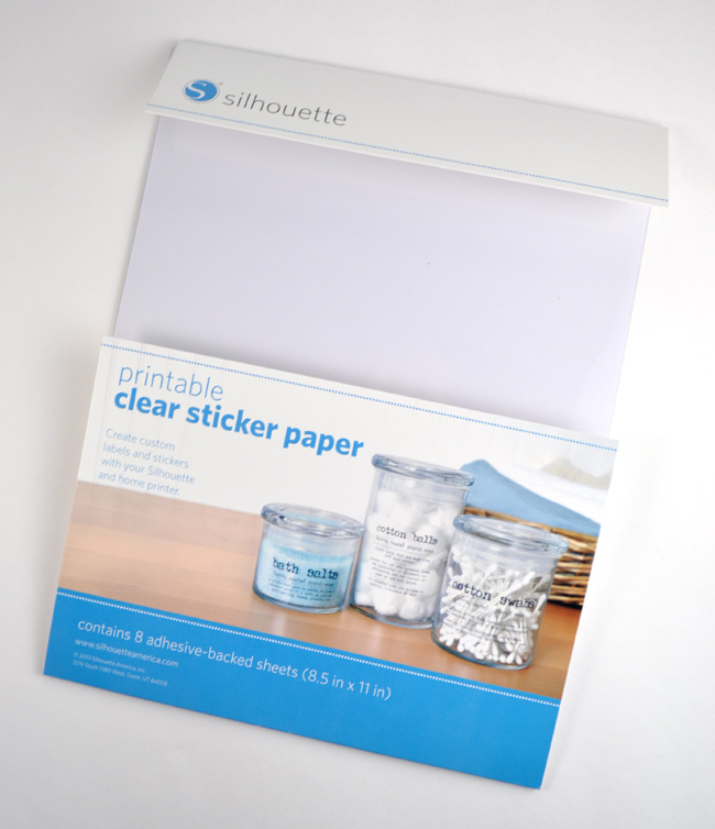 Silhouette Printable Clear Sticker Paper