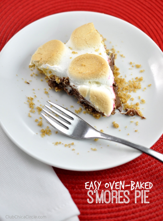 Yummy oven-baked s'mores pie recipe