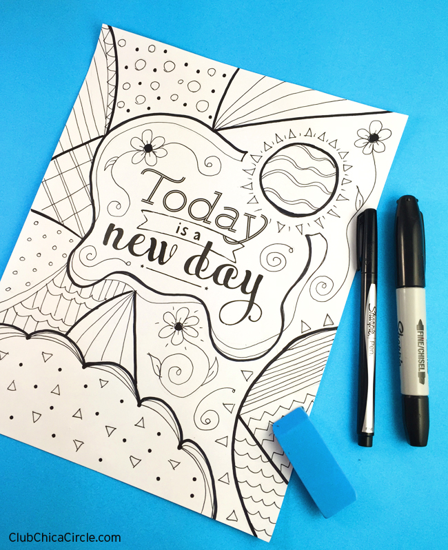 How To Make Your Own Inspirational Coloring Page