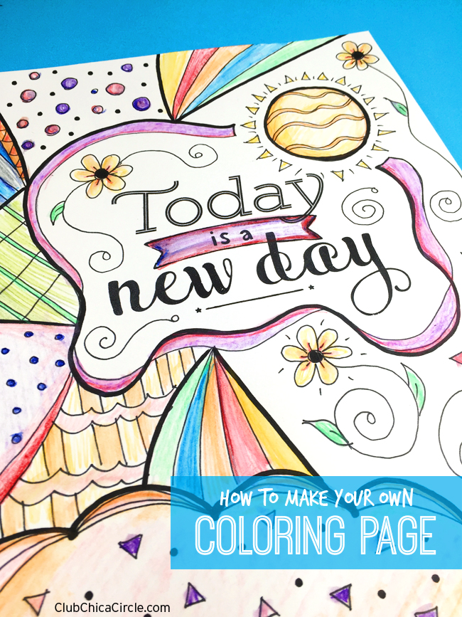 your own coloring book pages