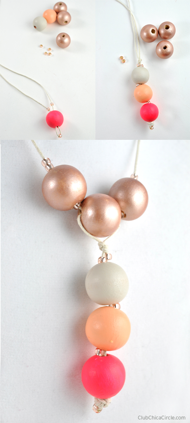 Diy hot sale wooden necklace