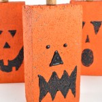Easy Concrete Pumpkins Fall Craft Idea