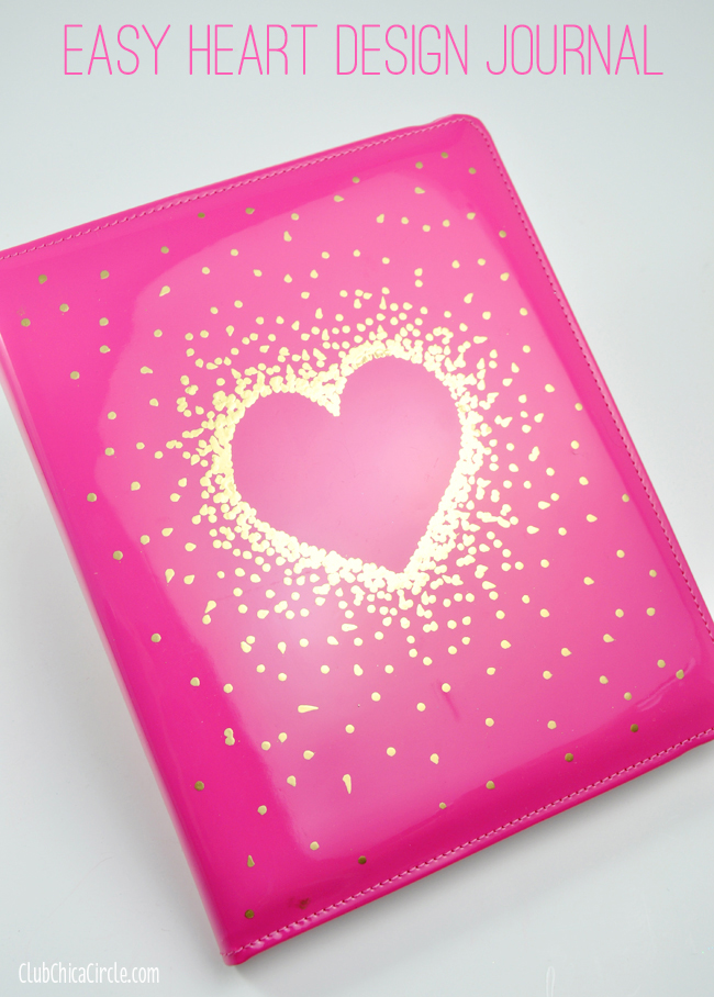 Heart Journal DIY craft idea @clubchicacircle