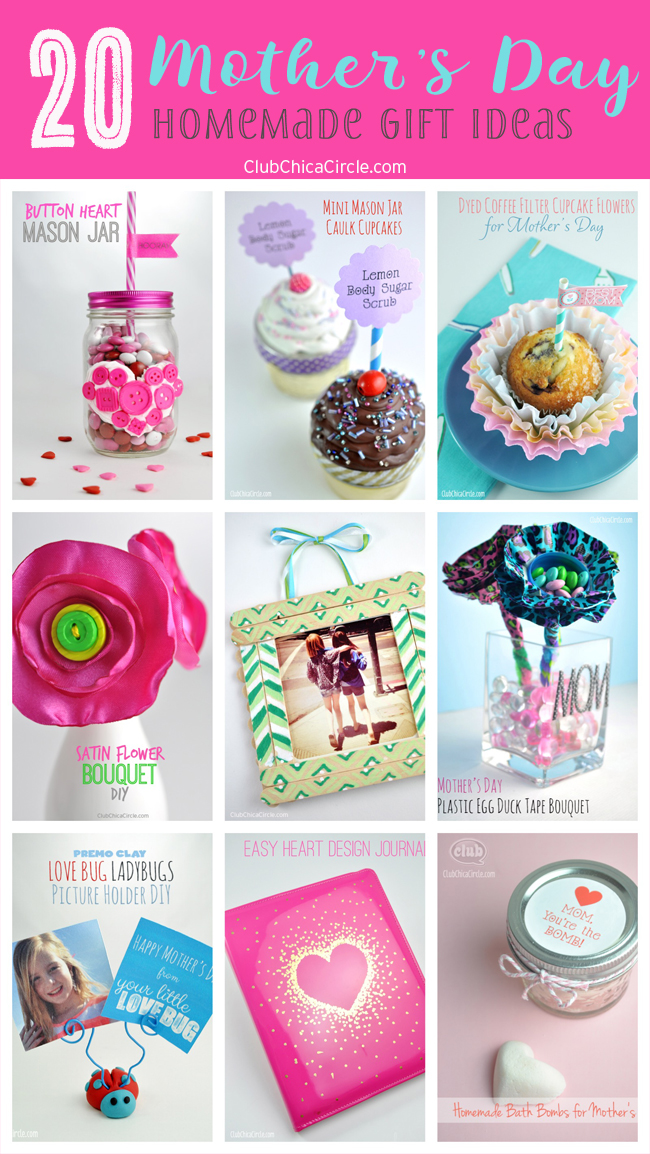 20 Mother's Day Homemade Gift Ideas