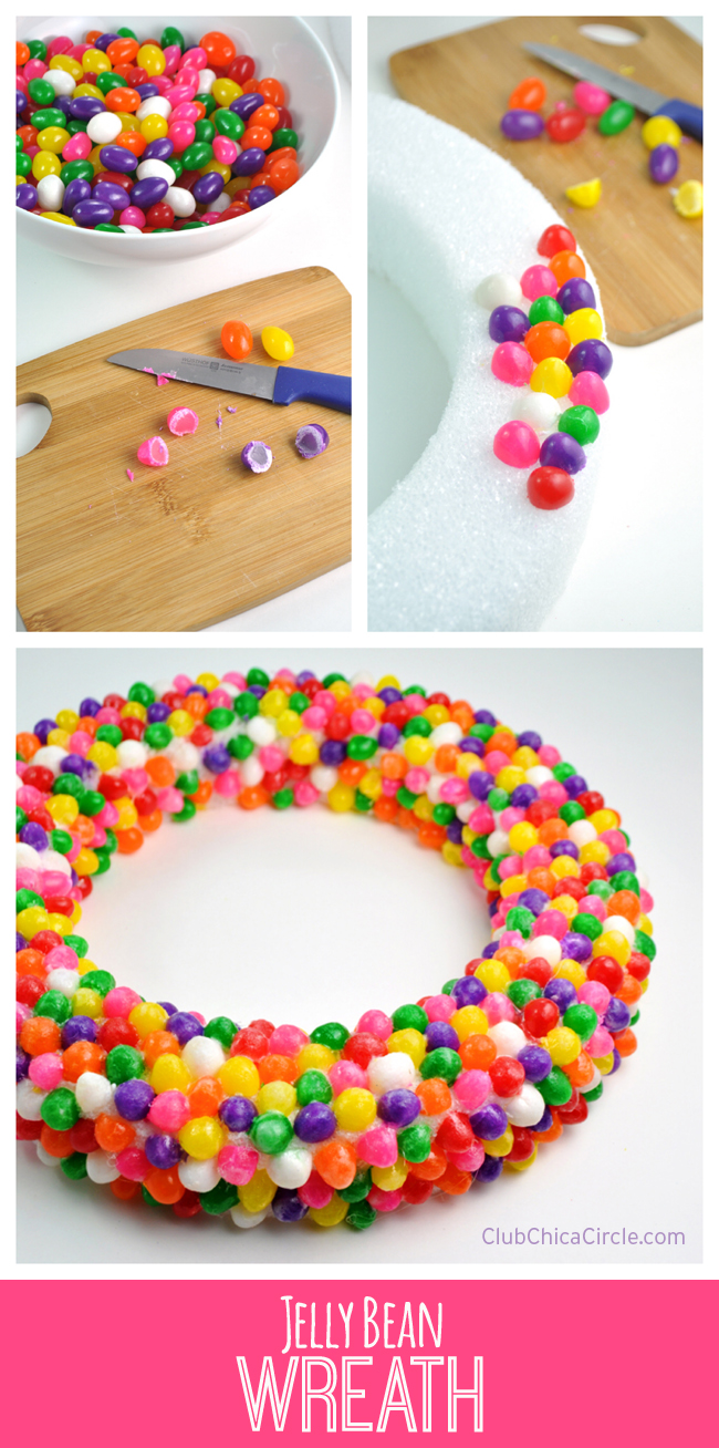 How to make a super cute jelly bean wreath