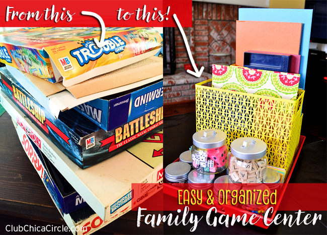 Easy and organized family game night tray @clubchicacircle