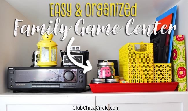 Family Game Center Organization Craft Idea