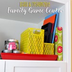 Family Game Night Activity Center Idea