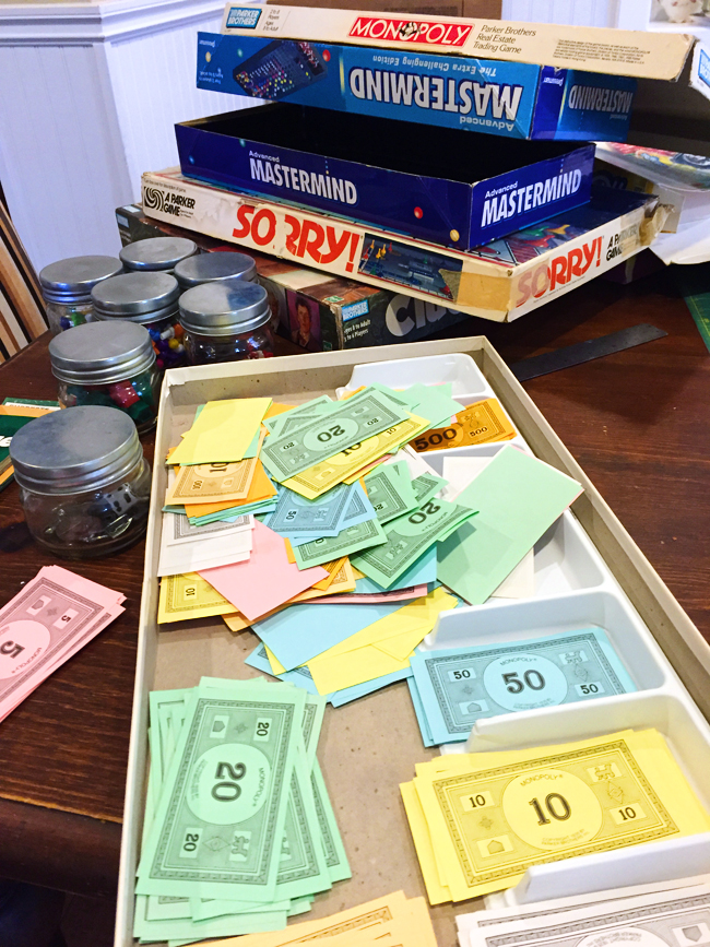 organizing games into a family game center