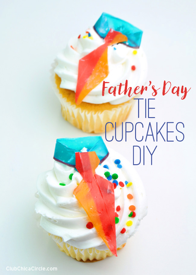 Dressed Up Father's Day Tie Cupcakes @clubchicacircle #BakeryBecause