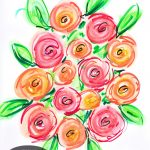 bouquet-of-easy-painted-roses-with-watercolor-crayons