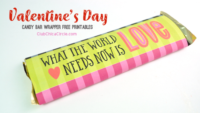 candy bar wrapper template valentines day