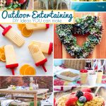 Summer Outdoor Entertaining DIY Ideas #MondayFunday