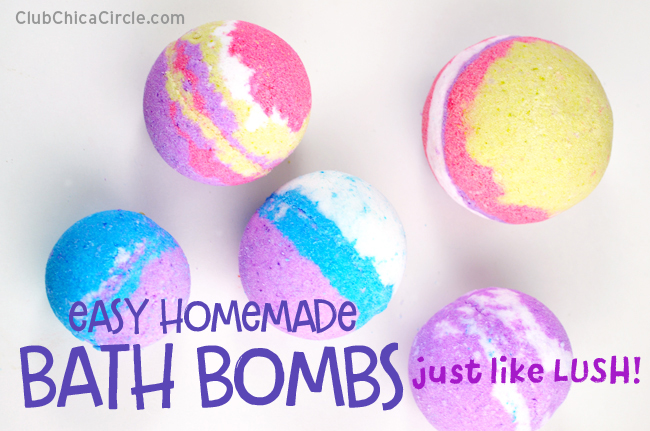 make your own bath bombs like lush