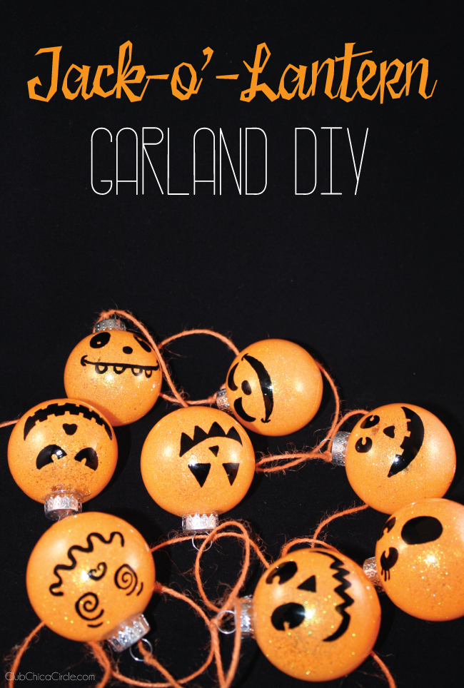 Jack-O'-Lantern Ornaments Halloween Garland DIY