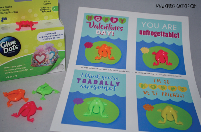 Hoppy Valentines Day Frog Valentines With Free Printable Club Chica Circle Where Crafty Is 