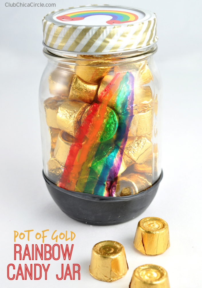 Easy Pot of Gold Candy Jars - The Homes I Have Made