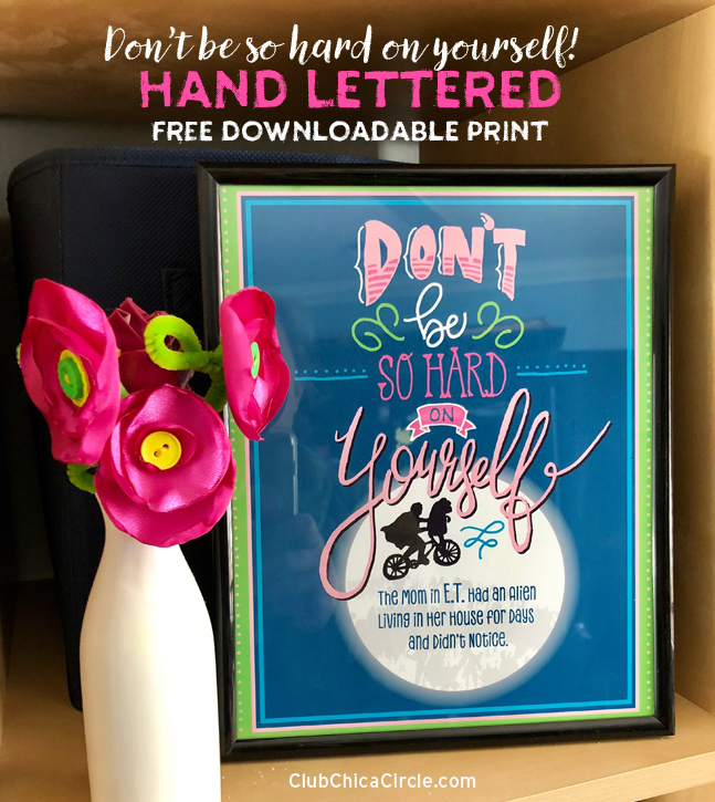 Hand Lettered Free Downloadable Print to Encourage MOM @chiccacircle