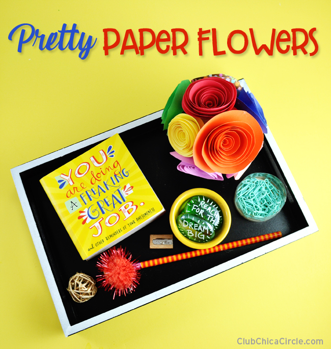 Pretty Paper Flower DIY  Club Chica Circle - where crafty is contagious