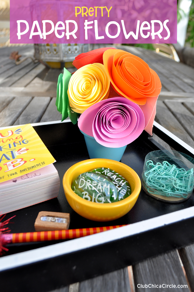 Pretty Paper Flower DIY  Club Chica Circle - where crafty is contagious