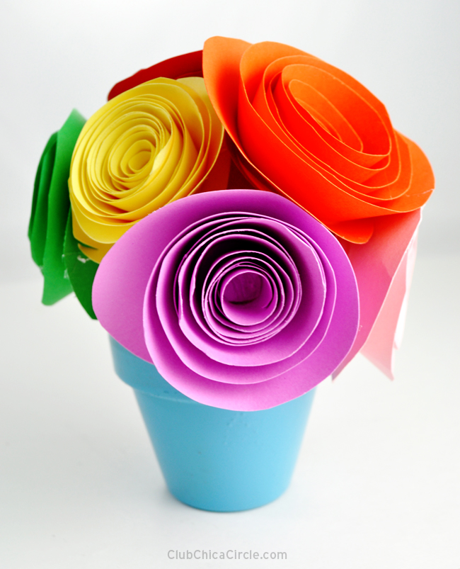 Easy Paper Flower Craft, DIY Paper Flower Making Ideas, Home Decor