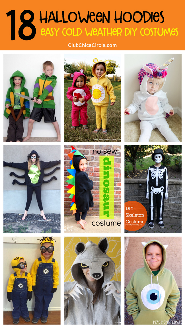 18 Halloween Hoodies – easy DIY costumes