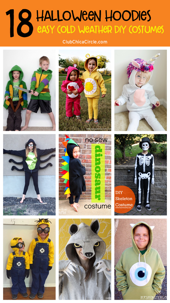 Halloween Hoodies: 18 Easy Cold Weather DIY Costumes