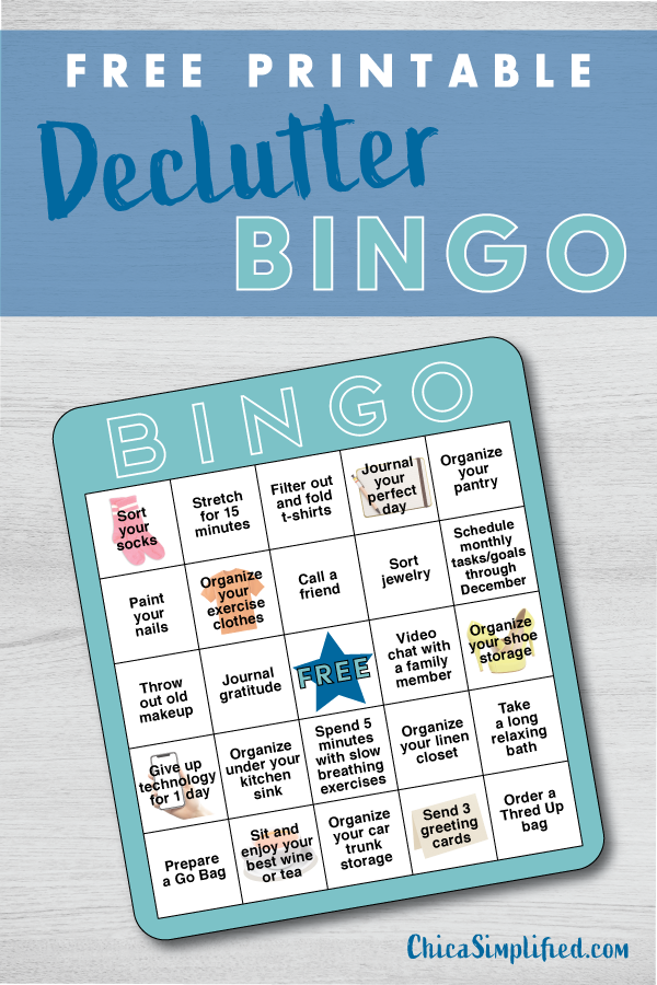 Beat the Blues Part II – Declutter Bingo | Club Chica Circle - where ...