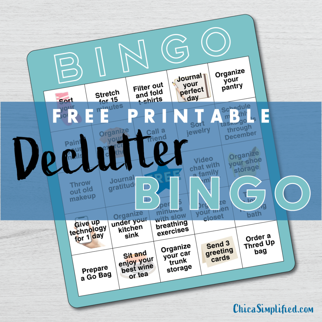 Declutter Bingo Social – ChicaSimplified ChicaCircle